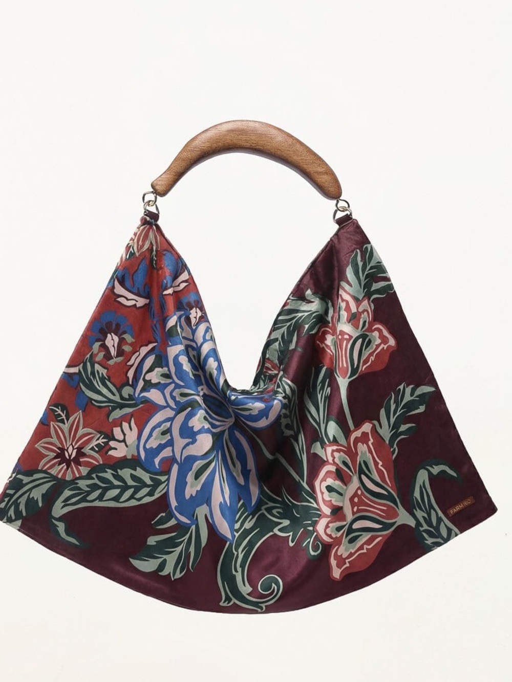Farm Rio: Velvet Wood Handle Small Scarf
Bag